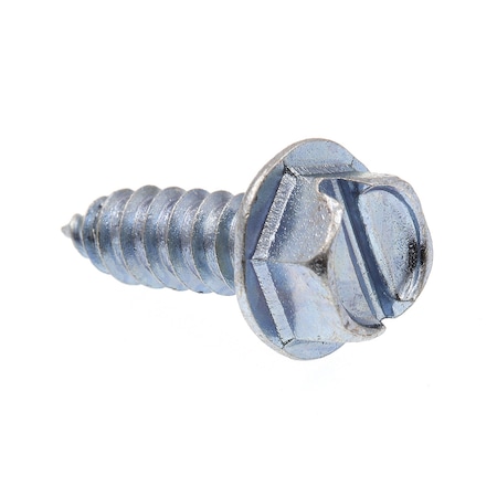 Prime-Line Sheet Metal Screw Self-Tap Hex Wsh Head Sltd Dr No. 14 X 3/4in Zinc Plated Steel 100PK 9025953